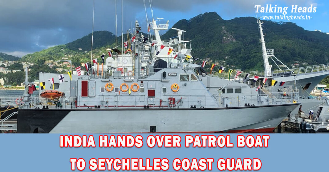 India Hands Over Patrol Boat PB Boudeuse to Seychelles Coast Guard to Strengthen Maritime Security